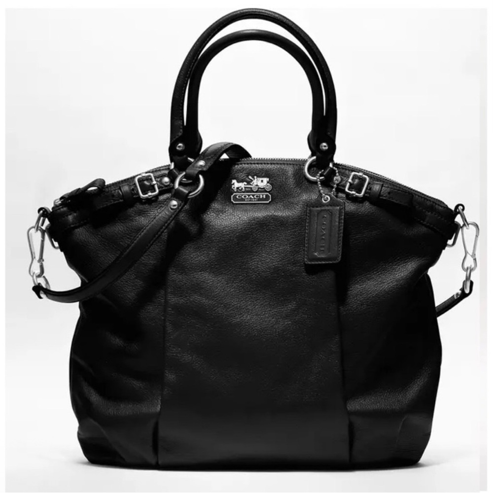 Coach Black Leather Satchel